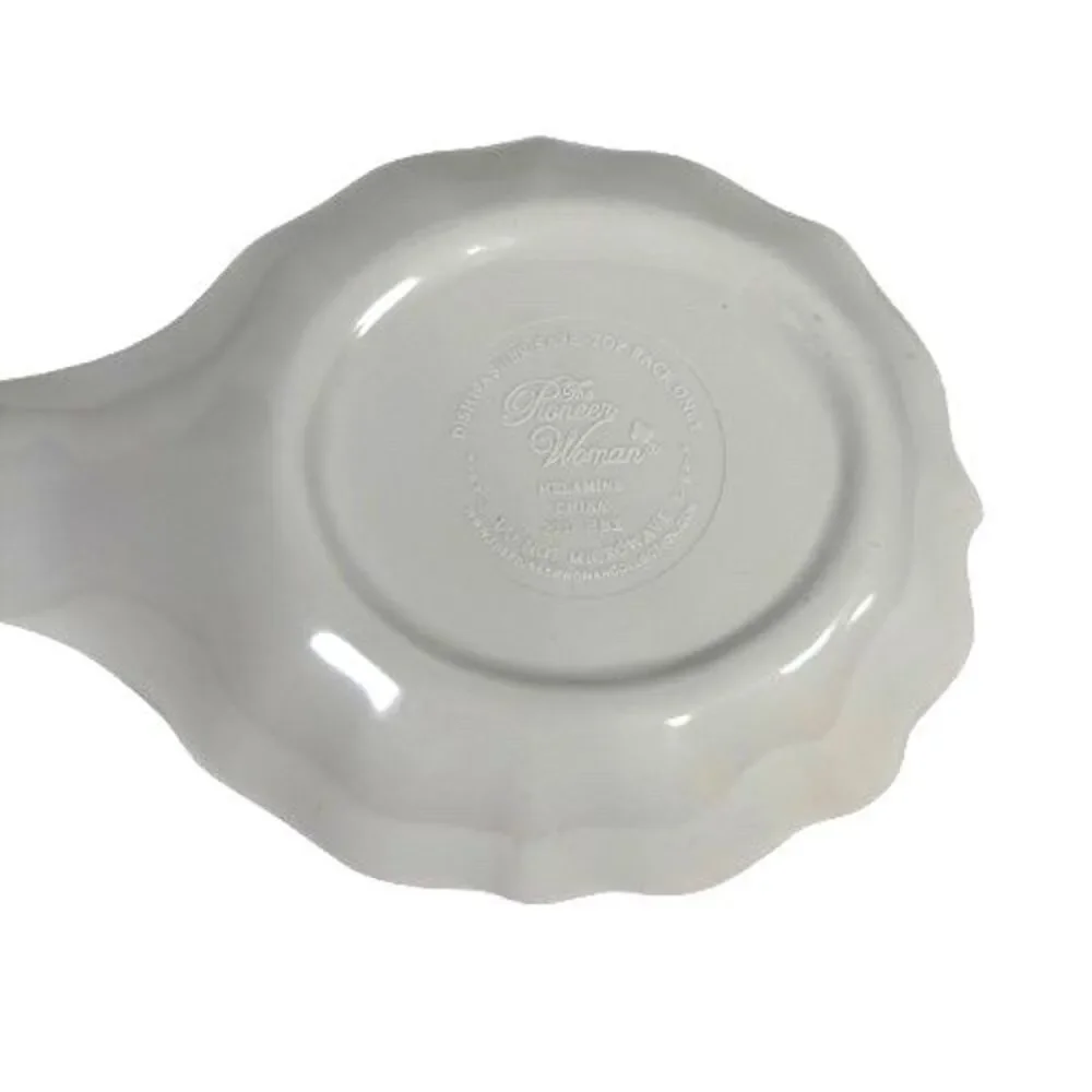 Vintage The Pioneer Women Spoon Rest Red Poppies Floral Pattern Melamine 8.75